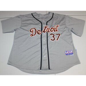 MLB Baseball Detroit Tigers Max Scherzer #37 Sewn Jersey Sz: 52 Majestic Gray